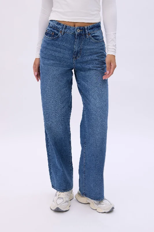 women's denim jeans for travelSuper High Rise Wide Leg Jeans