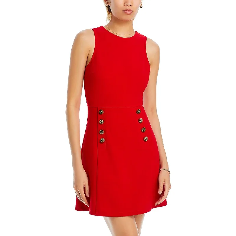 women's work dressesWomens Above Knee Embellished Mini Dress