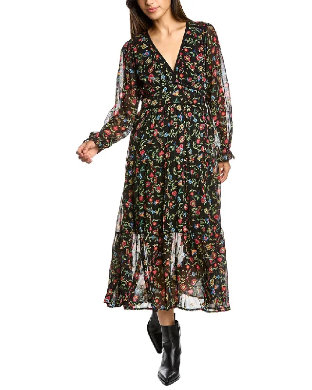 women's spaghetti strap dressesANNA KAY Floral Midi Dress