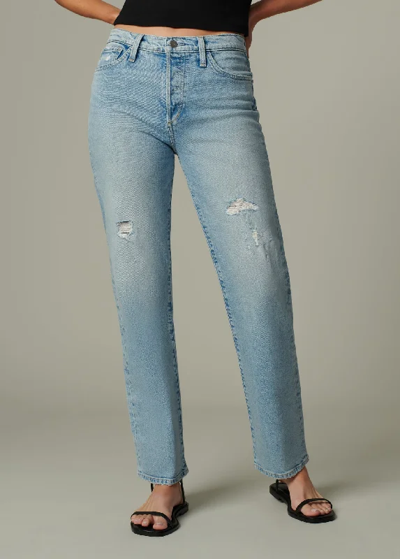 women's denim jeans with elastic waistbandsTHE 90'S NIKI