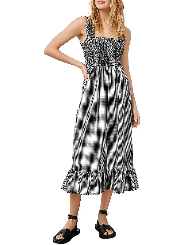 women's made-to-order dressesRumi Womens Gingham Midi Sundress