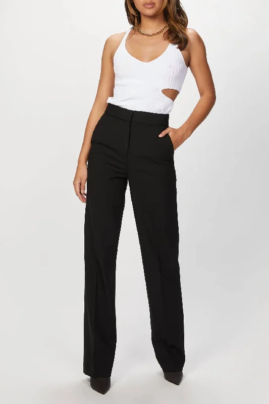 women's timeless pantsCavalry Twill Straight Pant In Black