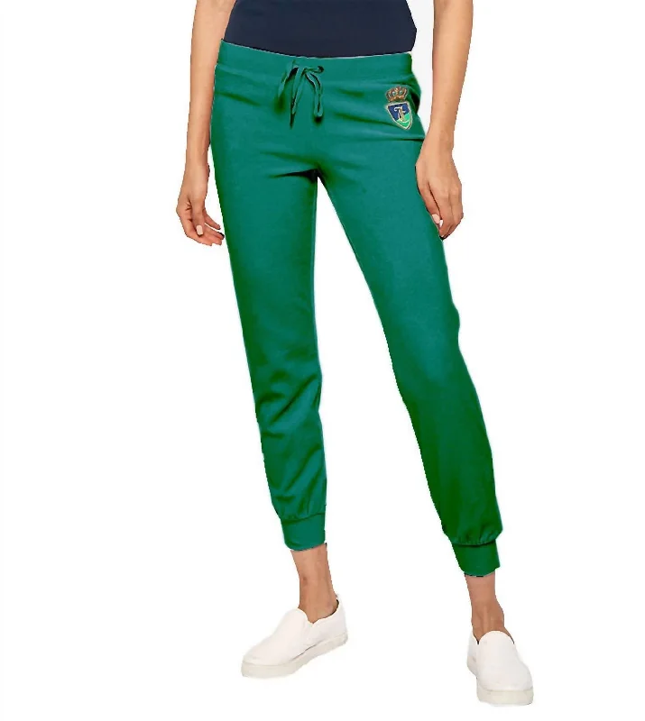 women's cashmere pantsHatbox Laurex Crest Velour Zuma Pants In Green