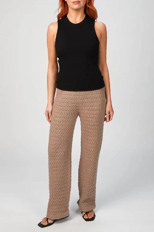 women's high-performance pantsLace Trousers In Almond