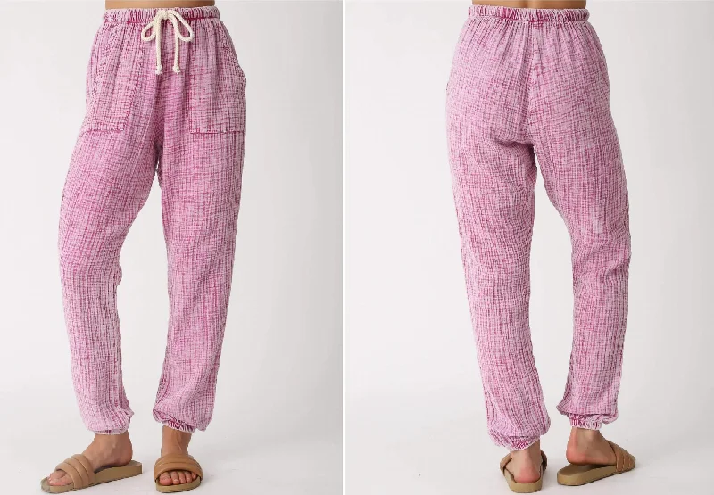 women's low-rise pantsLauren Gauze Pant In Paradise Pink