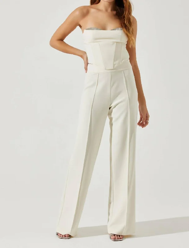 women's drawstring pantsMadison Pintuck Pants In Ivory