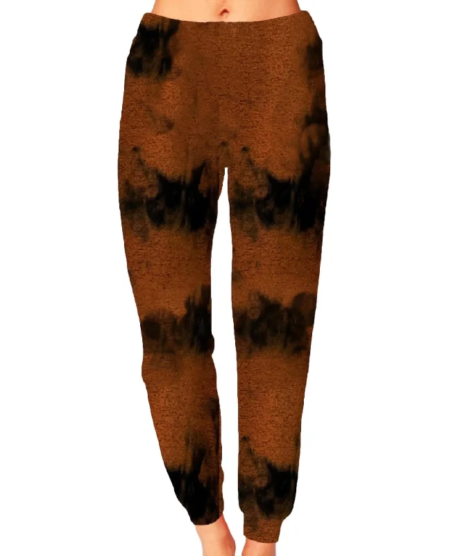 women's fall pantsMarble Wash Joggers In Spice