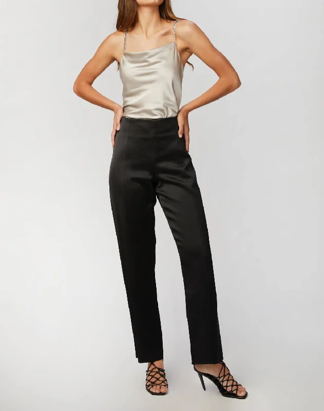 women's cotton pantsPower Pant Trousers In Black