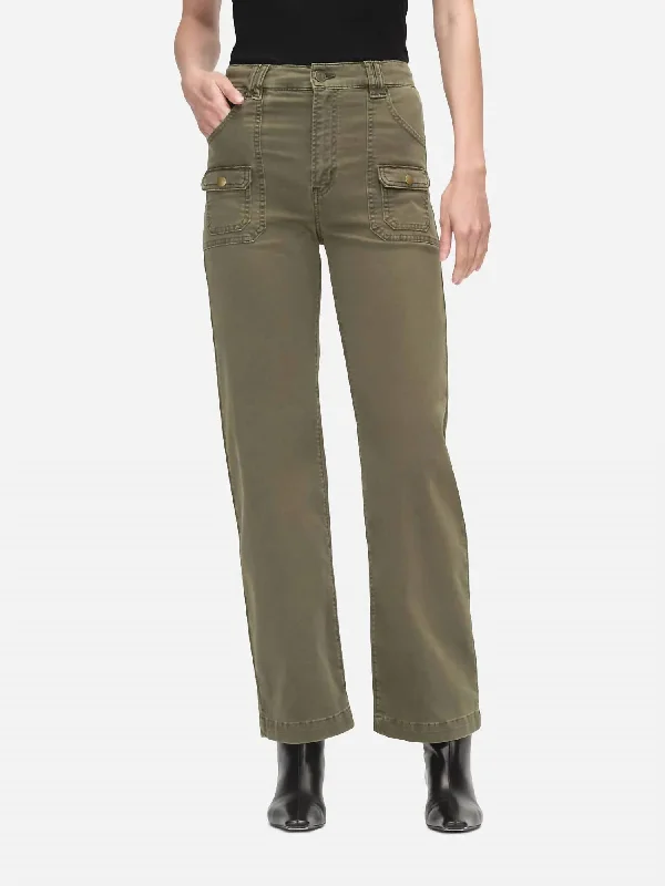 women's skinny pantsUtility Pocket Pant In Washed Winter Moss