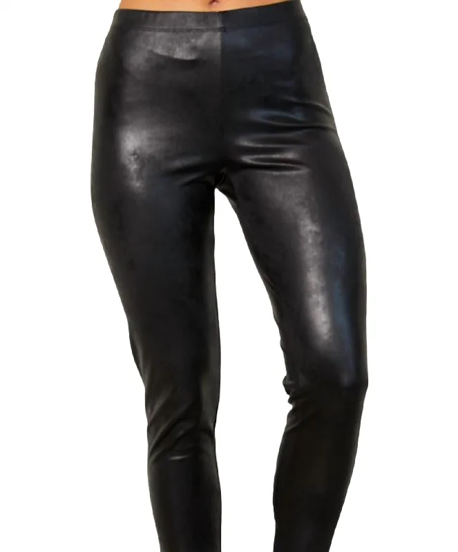 women's casual pantsVegan Leather Pant In Black