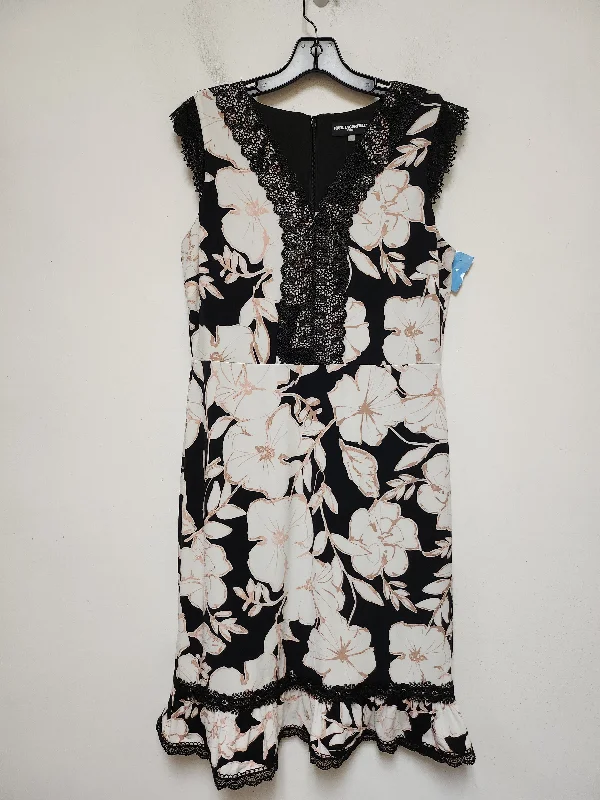 women's tall dressesDress Designer By Karl Lagerfeld In Floral Print, Size: M