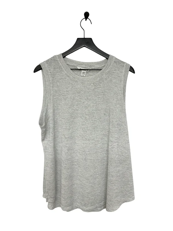 women's versatile dressesTop Sleeveless By Athleta In Grey & White, Size: 1x