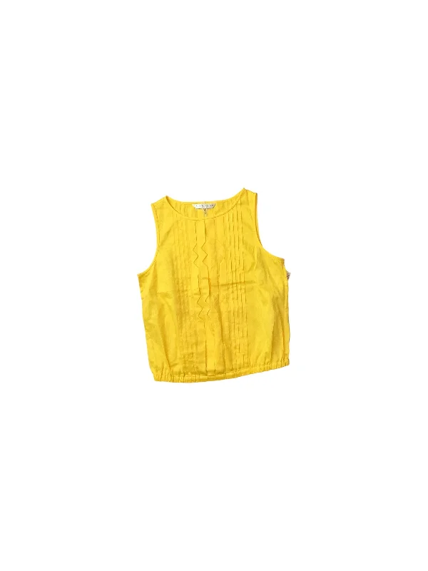 women's luxury dressesTop Sleeveless Designer By Trina Turk In Yellow, Size: Xs