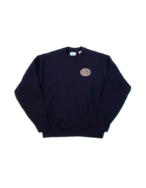 women's midi dressesVINTAGE J.PRESS LOGO SWEATSHIRT - NAVY