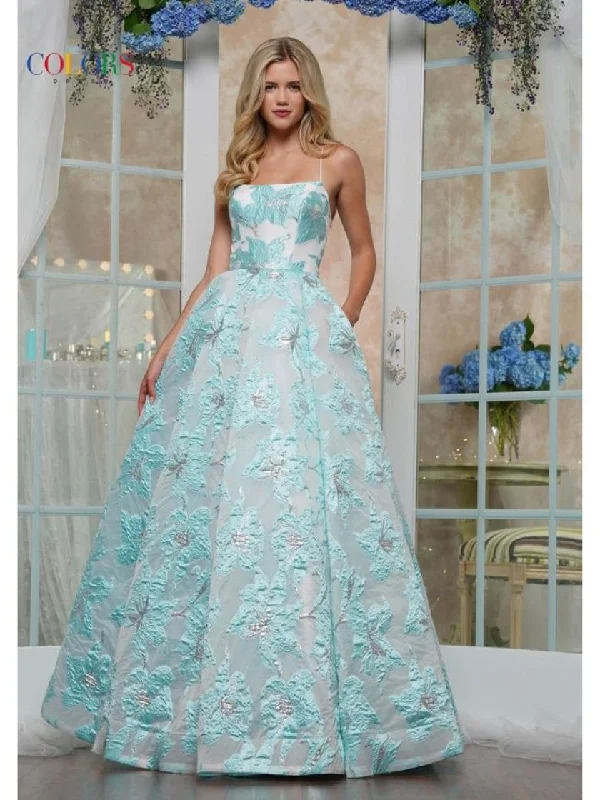 women's vacation dressesColors 3527 Long Ball Gown Formal A Line Prom Dress