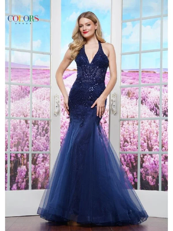 women's business casual dressesColors 3590 Formal Fitted Long Mermaid Prom Dress